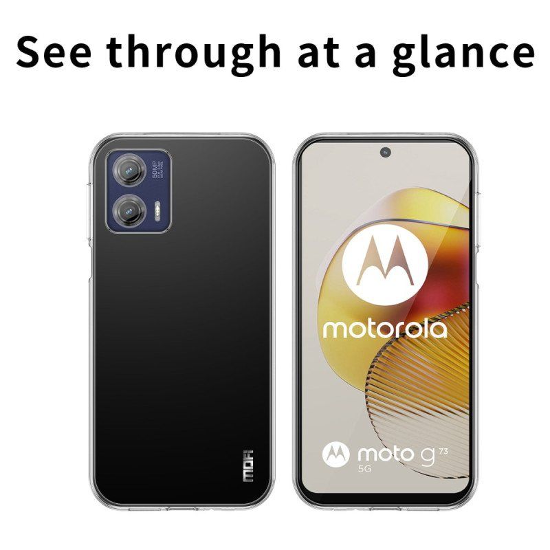 Deksel Til Moto G73 5G Gjennomsiktig Mofi