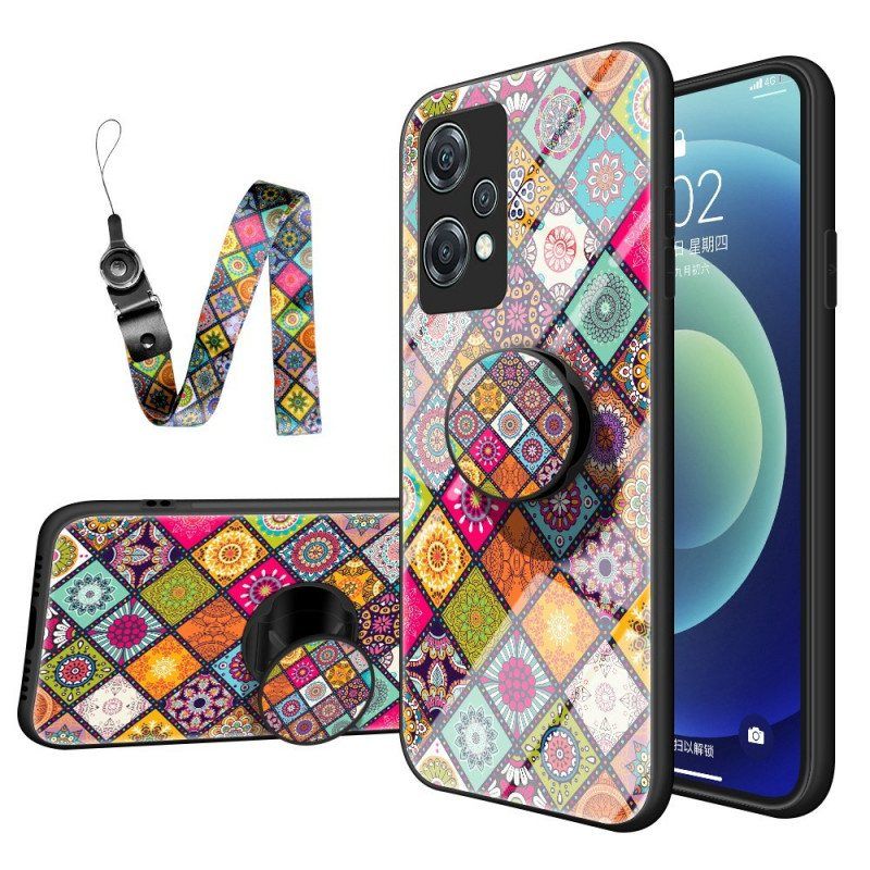 Deksel Til OnePlus Nord CE 2 Lite 5G Patchwork Magnetisk Holder