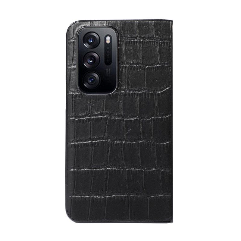 Deksel Til Oppo Find N Ekte Skinn Crocodile Design Leather