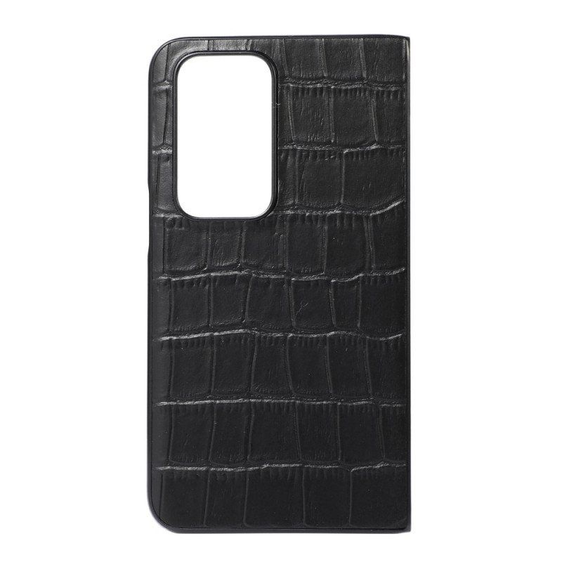 Deksel Til Oppo Find N Ekte Skinn Crocodile Design Leather