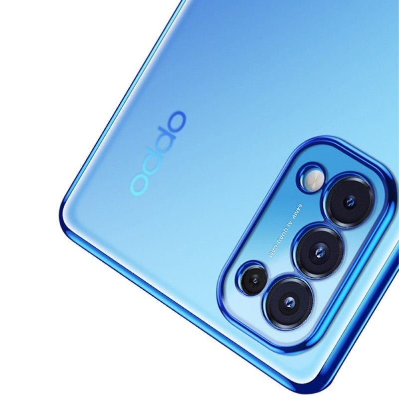 Deksel Til Oppo Find X3 Lite Transparente Kanter I Metallstil Sulada