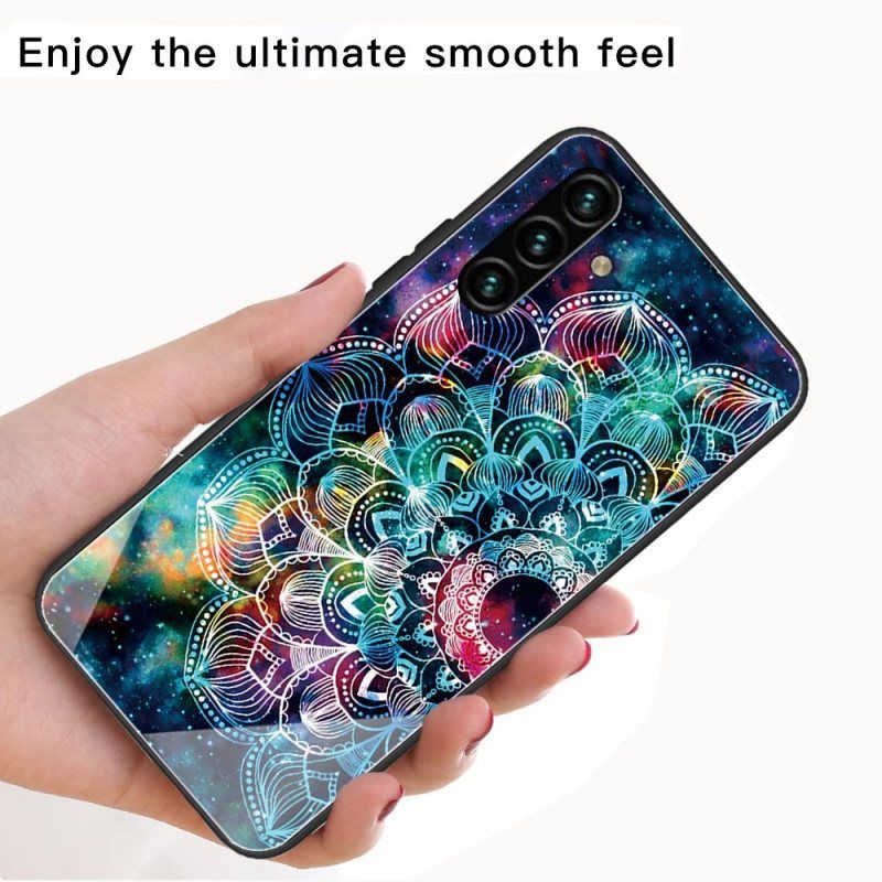 Deksel Til Samsung Galaxy A13 5G / A04s Mandala Herdet Glass