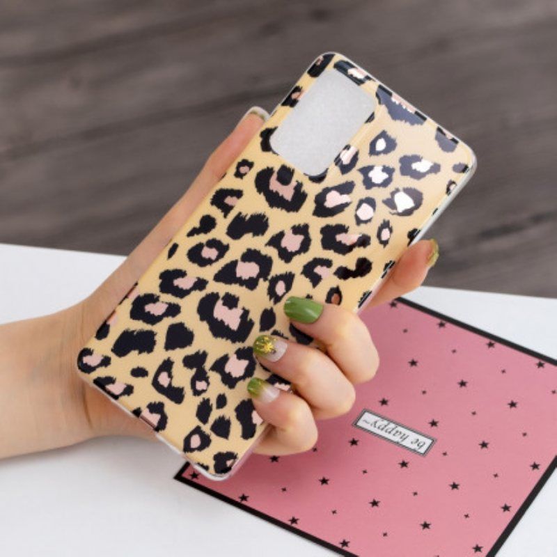 Deksel Til Samsung Galaxy A52 4G / A52 5G / A52s 5G Marmor I Leopardstil