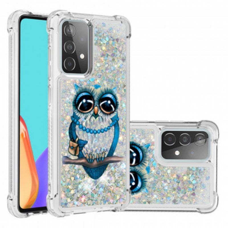 Deksel Til Samsung Galaxy A52 4G / A52 5G / A52s 5G Miss Owl Paljetter