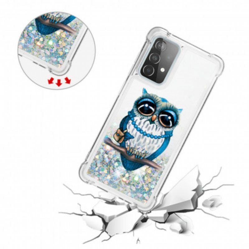 Deksel Til Samsung Galaxy A52 4G / A52 5G / A52s 5G Miss Owl Paljetter