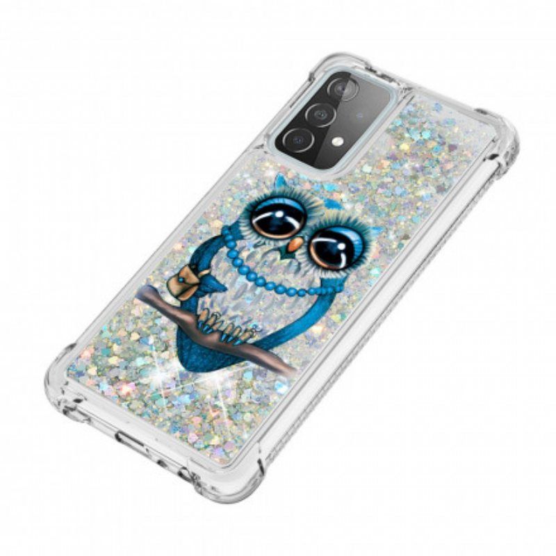 Deksel Til Samsung Galaxy A52 4G / A52 5G / A52s 5G Miss Owl Paljetter