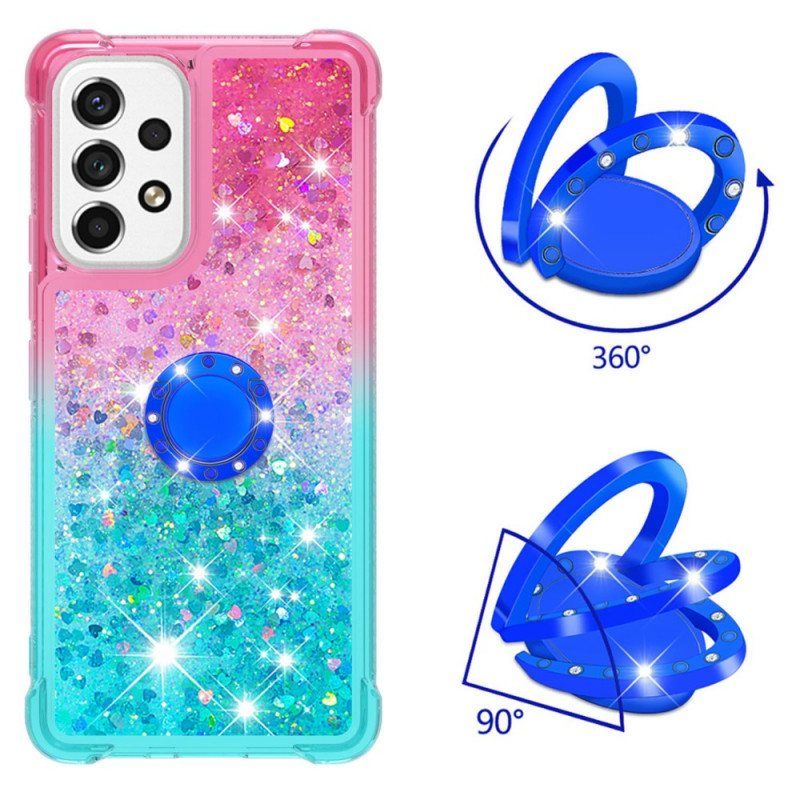 Deksel Til Samsung Galaxy A53 5G Glitter Ring-bracket