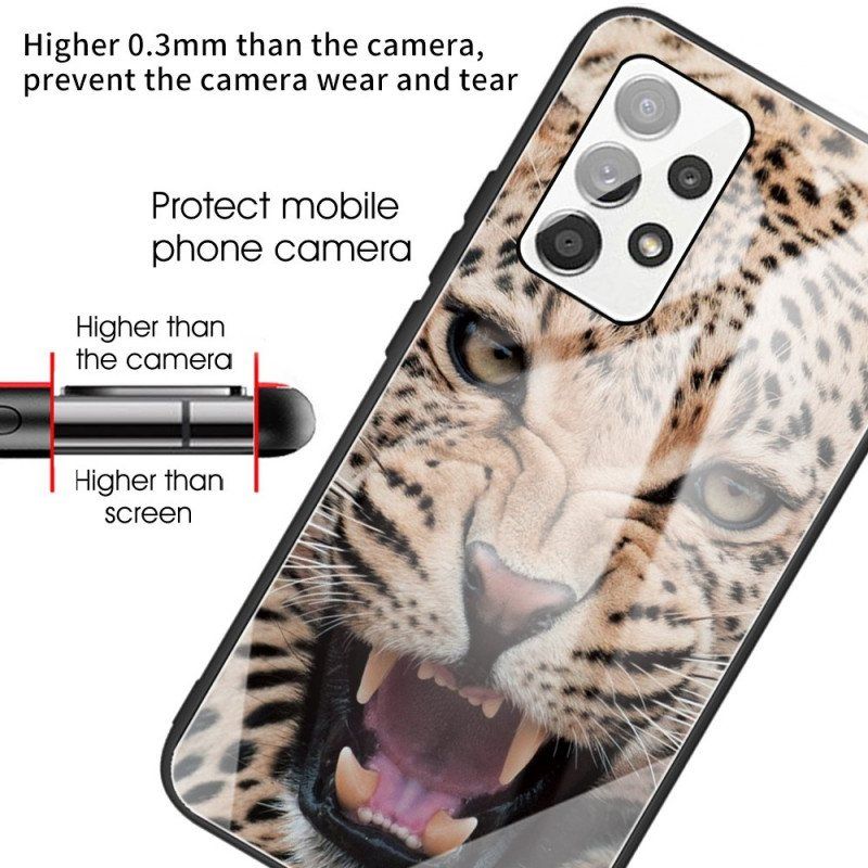 Deksel Til Samsung Galaxy A53 5G Leopard Herdet Glass