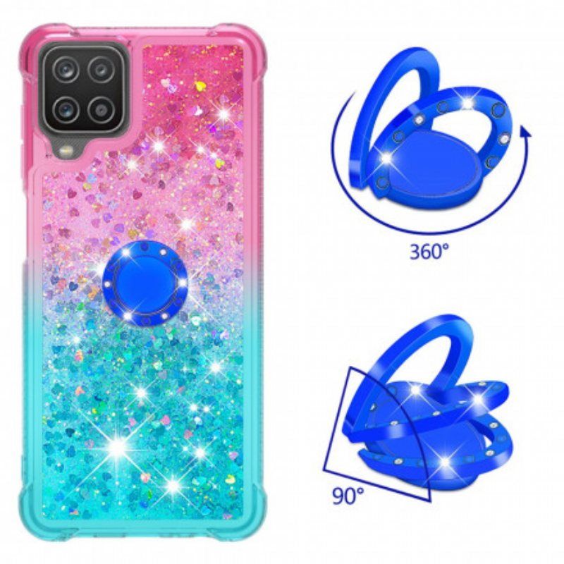 Deksel Til Samsung Galaxy M12 / A12 Glitter Ring-bracket