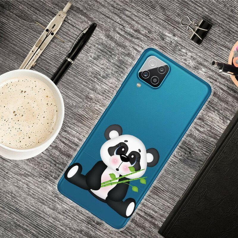 Deksel Til Samsung Galaxy M12 / A12 Sømløs Sad Panda