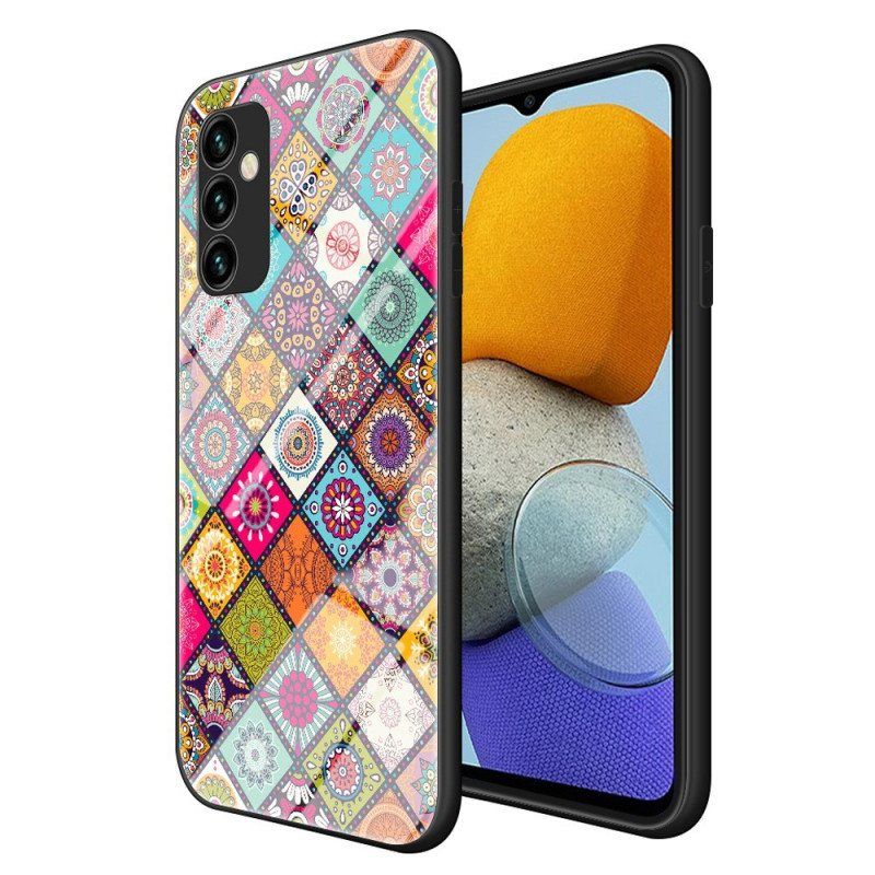 Deksel Til Samsung Galaxy M23 5G Patchwork Magnetisk Holder