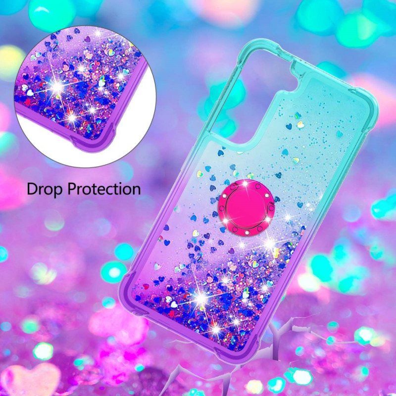 Deksel Til Samsung Galaxy S22 5G Glitter Ring-bracket