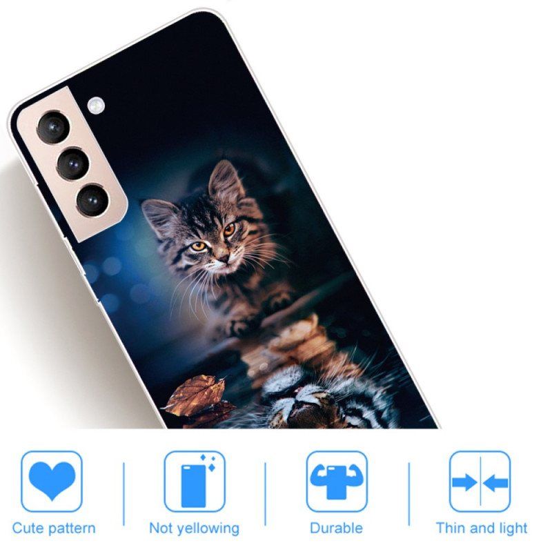 Deksel Til Samsung Galaxy S22 5G Kattens Refleksjon