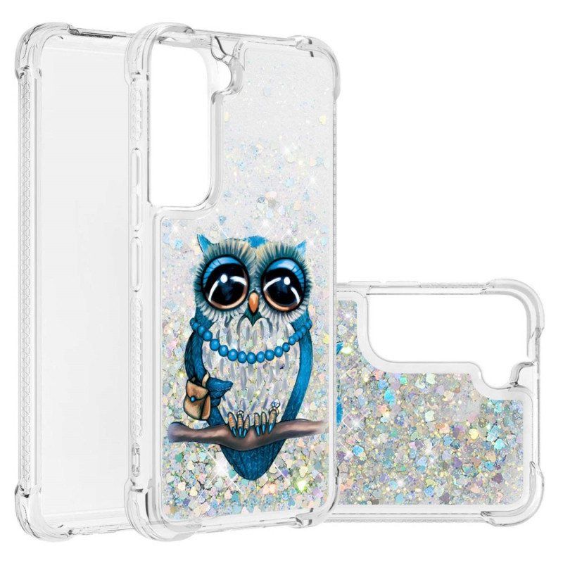 Deksel Til Samsung Galaxy S22 5G Miss Owl Paljetter