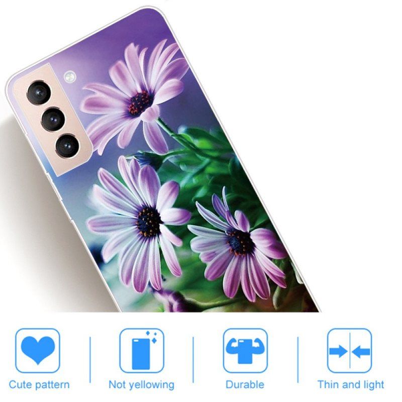 Deksel Til Samsung Galaxy S22 5G Realistiske Blomster