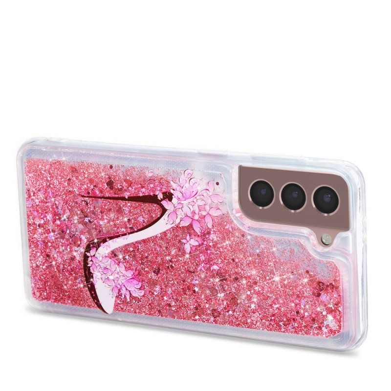 Deksel Til Samsung Galaxy S22 Plus 5G Glitter Pumpe