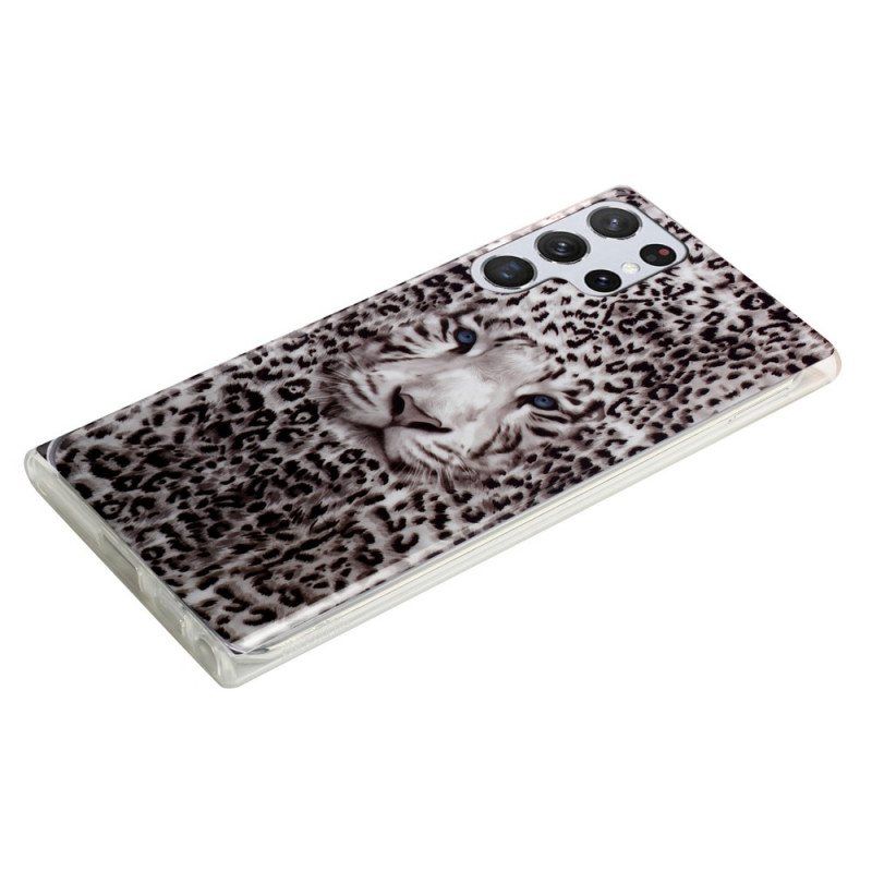 Deksel Til Samsung Galaxy S22 Ultra 5G Leopard Fluorescerende