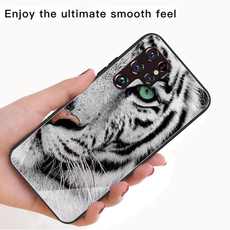 Deksel Til Samsung Galaxy S22 Ultra 5G Tiger Herdet Glass