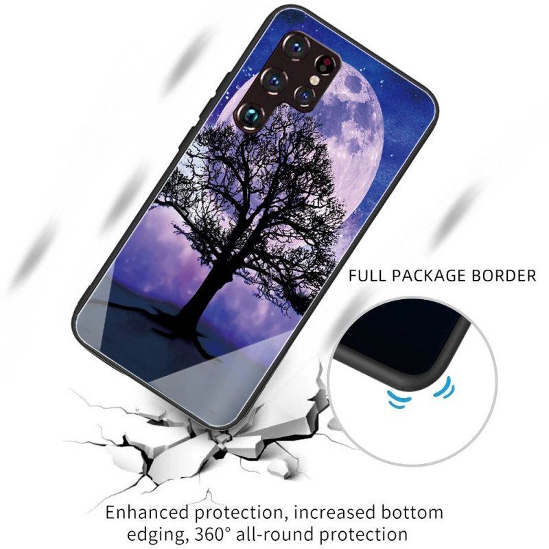 Deksel Til Samsung Galaxy S22 Ultra 5G World Tree Herdet Glass