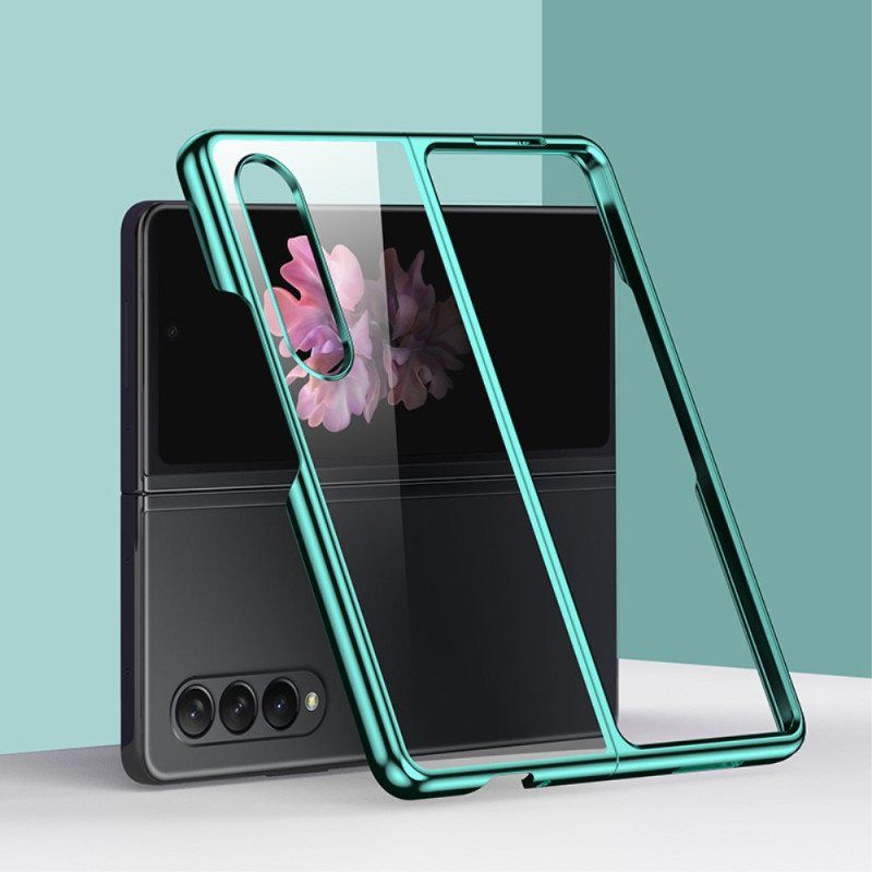 Deksel Til Samsung Galaxy Z Fold 4 Gjennomsiktig Metallisk