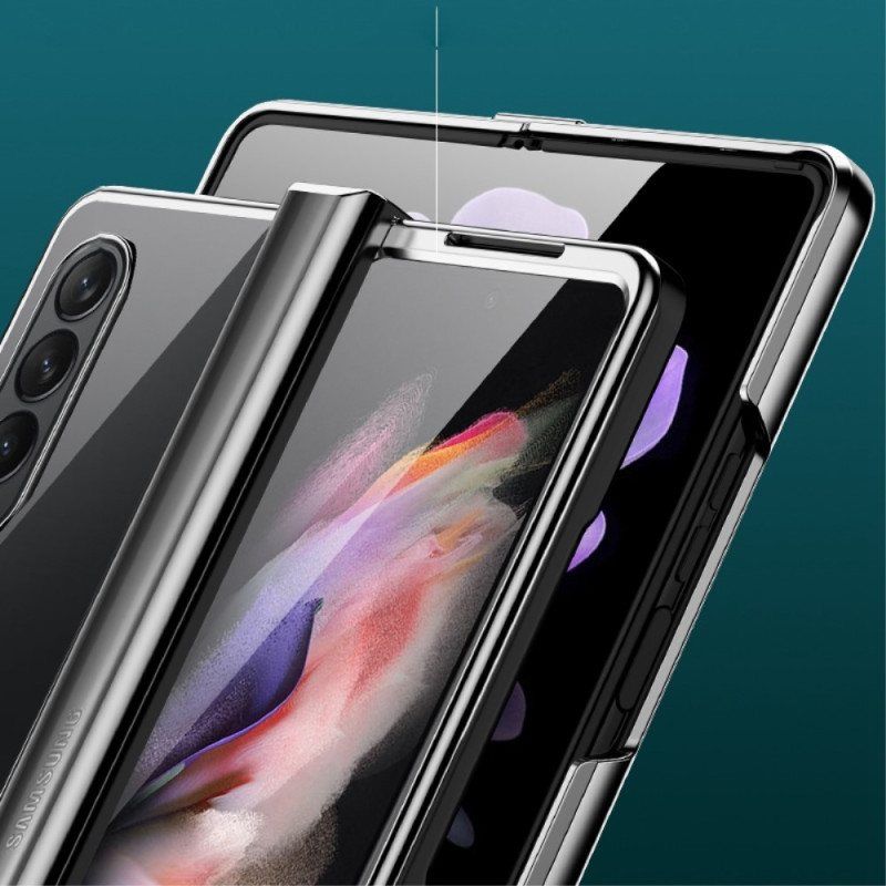 Deksel Til Samsung Galaxy Z Fold 4 Klar Metallisk Hengslet