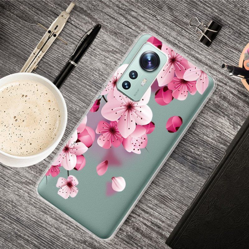 Deksel Til Xiaomi 12 Pro Silikon Roseblomster