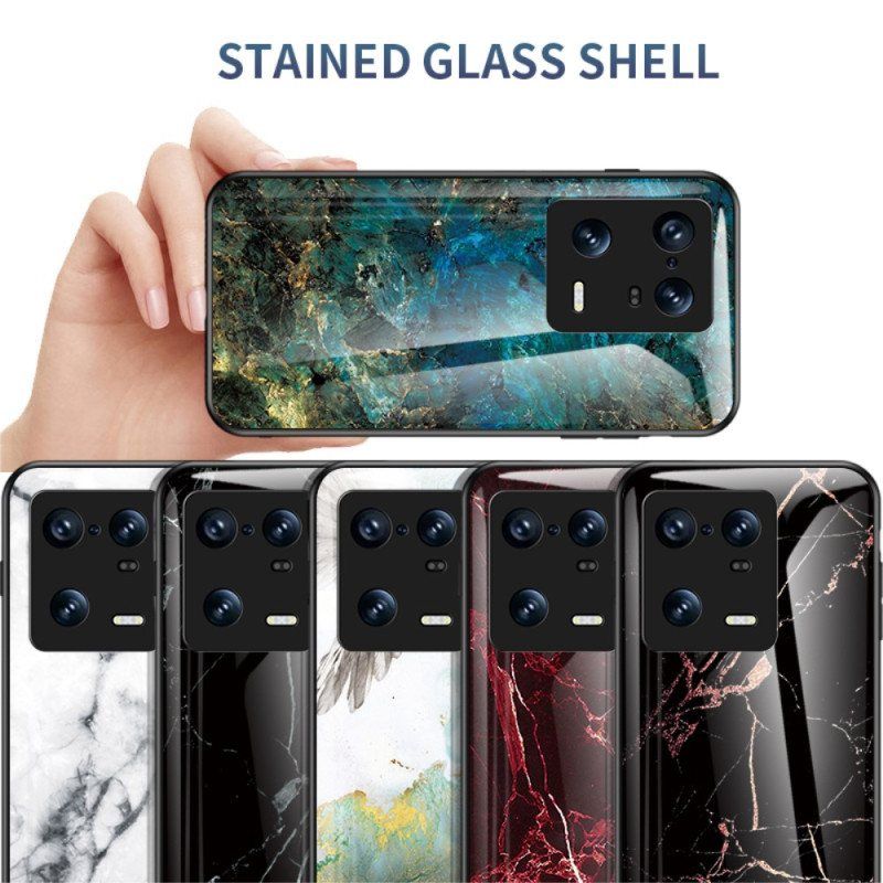 Deksel Til Xiaomi 13 Pro Marmor Herdet Glass