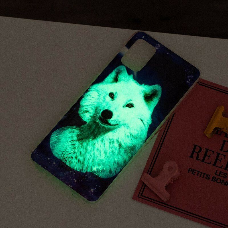 Deksel Til Xiaomi Redmi Note 10 / 10S Fluorescerende Wolf-serien