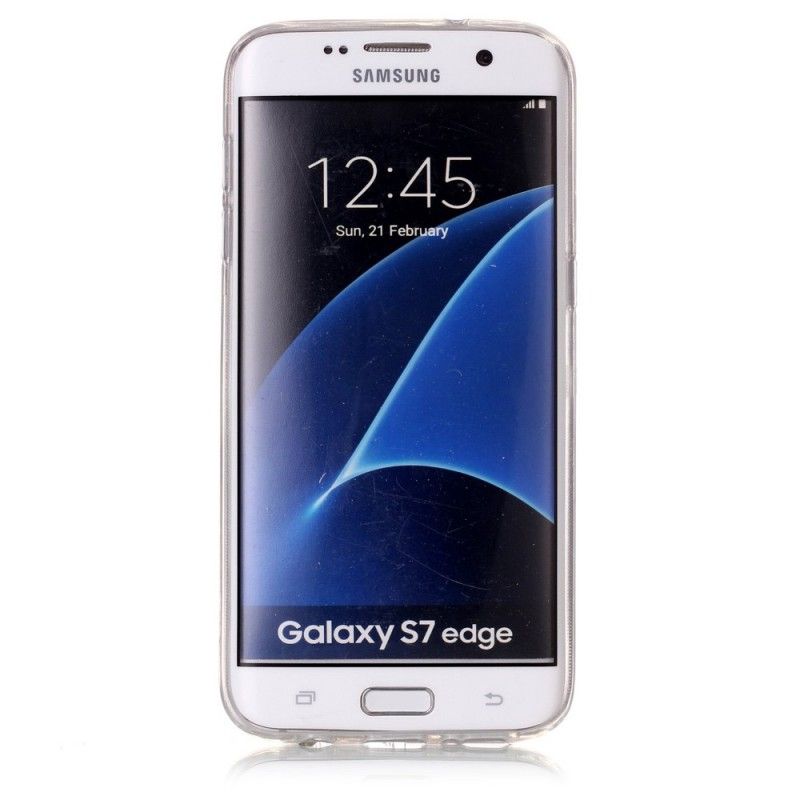 Deksel Samsung Galaxy S7 Edge Svart Marmor