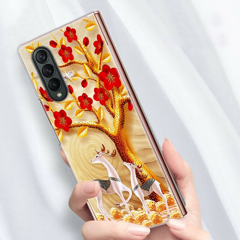 Deksel Samsung Galaxy Z Fold 3 5g Blomsterteppe Beskyttelse Deksel