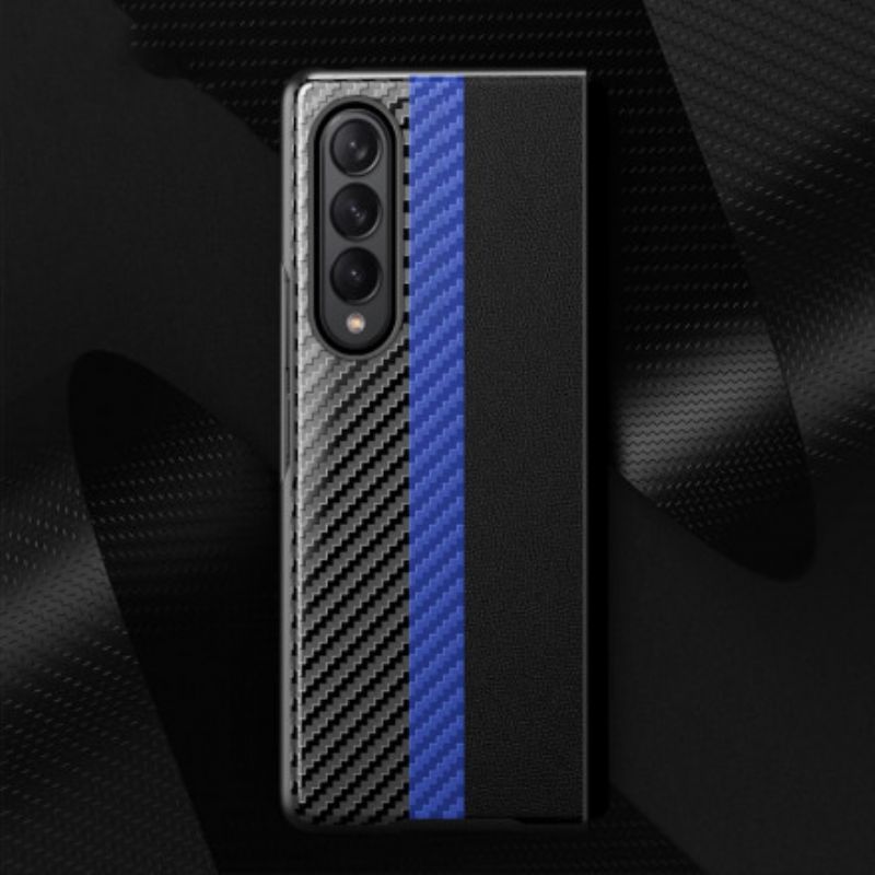 Deksel Samsung Galaxy Z Fold 3 5g Carbon Fiber Color Line