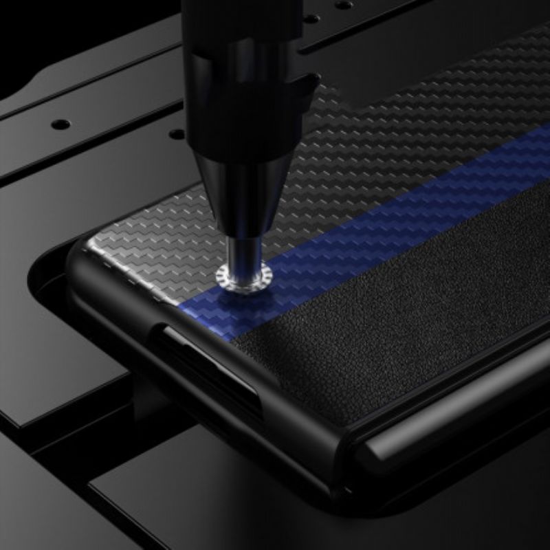 Deksel Samsung Galaxy Z Fold 3 5g Carbon Fiber Color Line