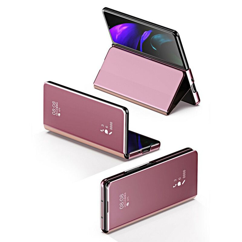 Folio Deksel Samsung Galaxy Z Fold 3 5g Speildeksel Beskyttelse Deksel