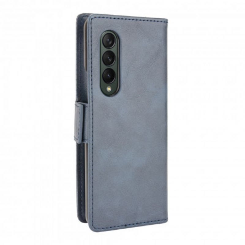 Folio Deksel Samsung Galaxy Z Fold 3 5g Stilisert Skinneffekt