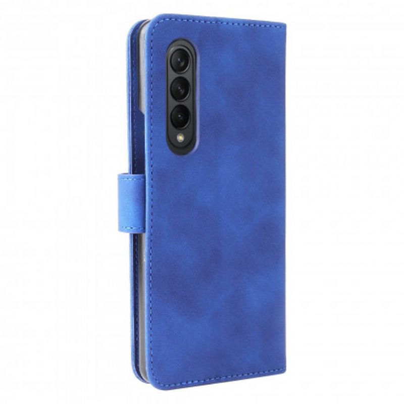 Lærdeksel Folio Deksel Samsung Galaxy Z Fold 3 5g Mobildeksel Skin-touch