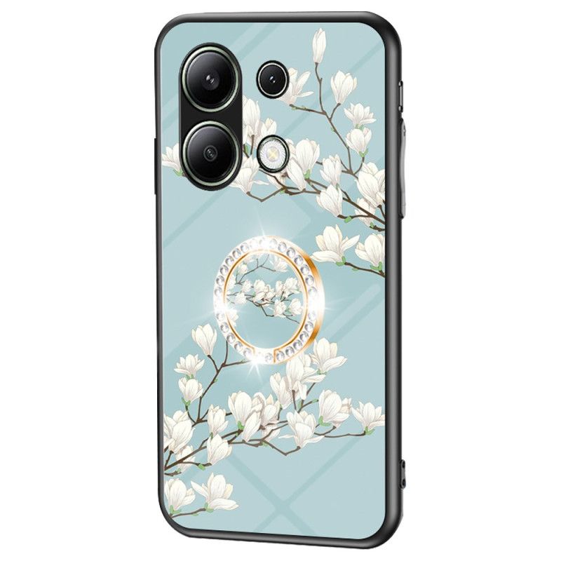 Deksel Xiaomi Redmi Note 13 4g Mobildeksel Floral Ring-holder