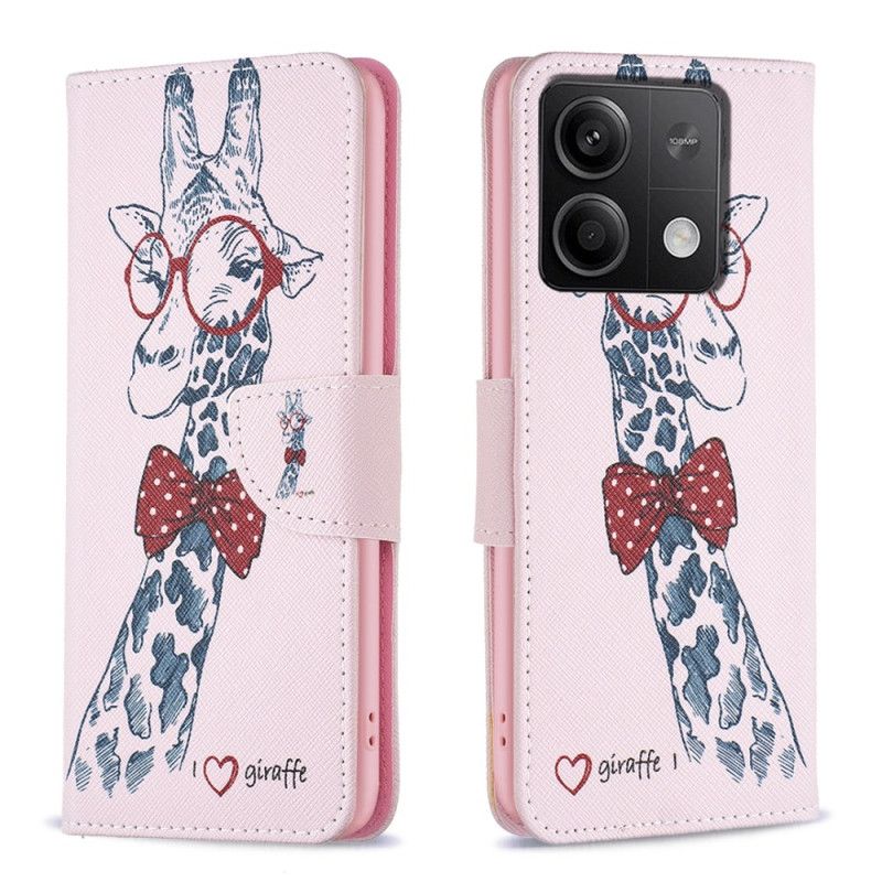 Folio Deksel Xiaomi Redmi Note 13 4g Intello Giraffe