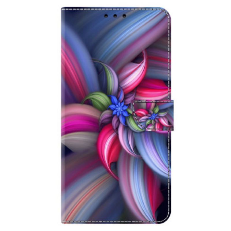 Lærdeksel Folio Deksel Xiaomi Redmi Note 13 4g Fargerike Blomster