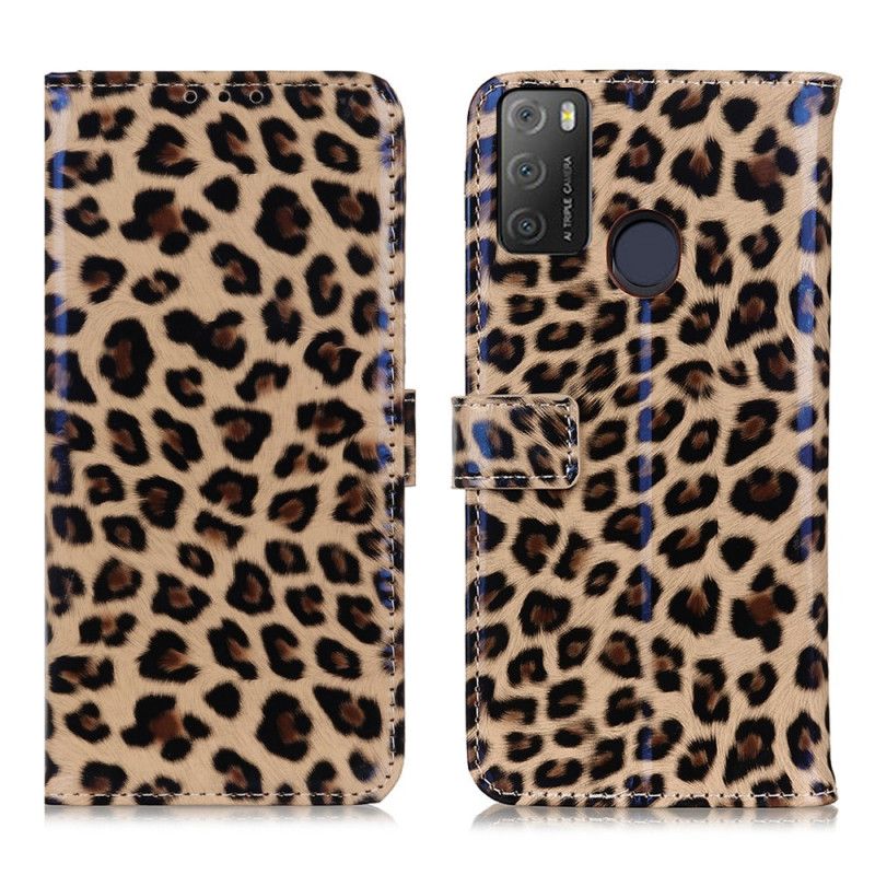 Folio Deksel Alcatel 3l (2021) / 1s (2021) Leopard Beskyttelse Deksel