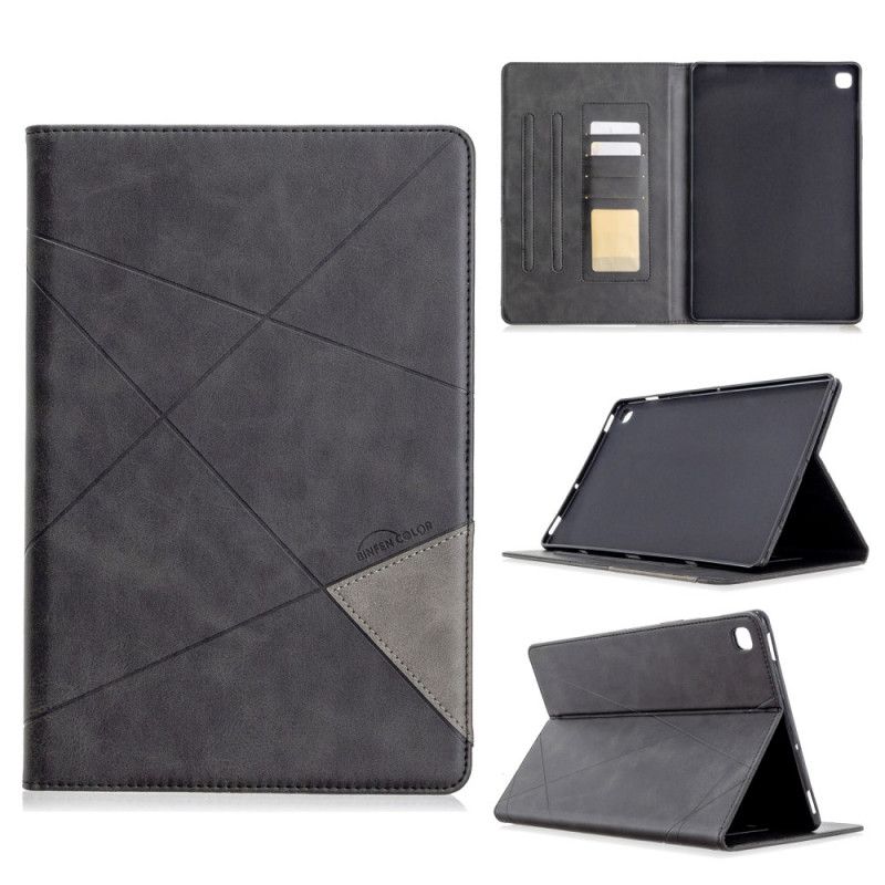 Etui for Samsung Galaxy Tab S5e Svart Geometri