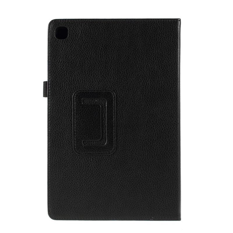 Etui for Samsung Galaxy Tab S5e Svart Litchi Imitert Skinn