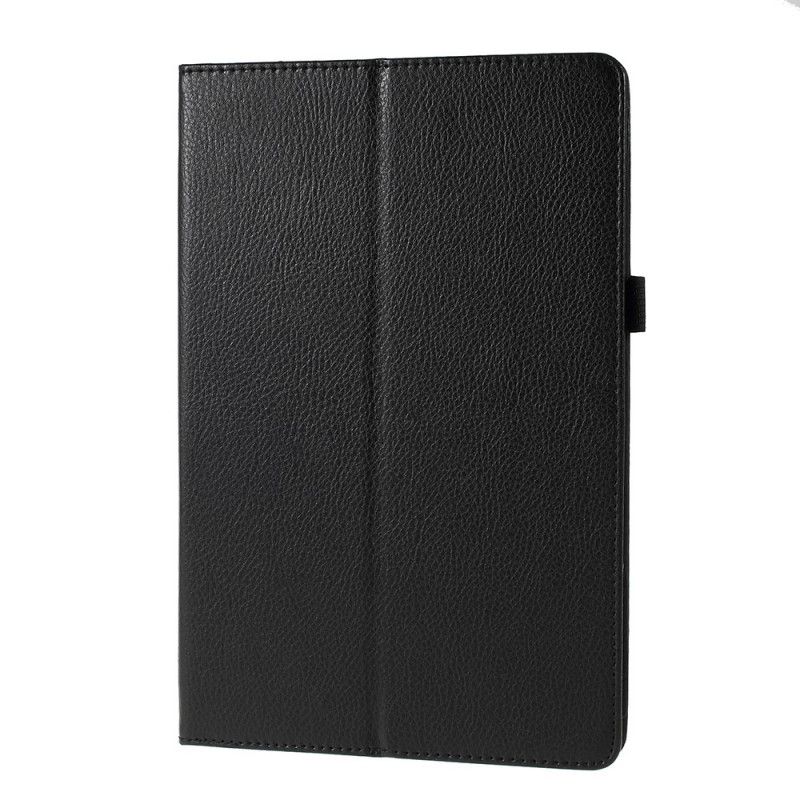 Etui for Samsung Galaxy Tab S5e Svart Litchi Imitert Skinn