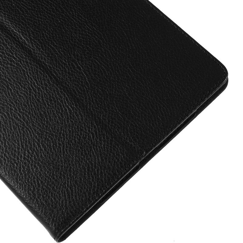 Etui for Samsung Galaxy Tab S5e Svart Litchi Imitert Skinn