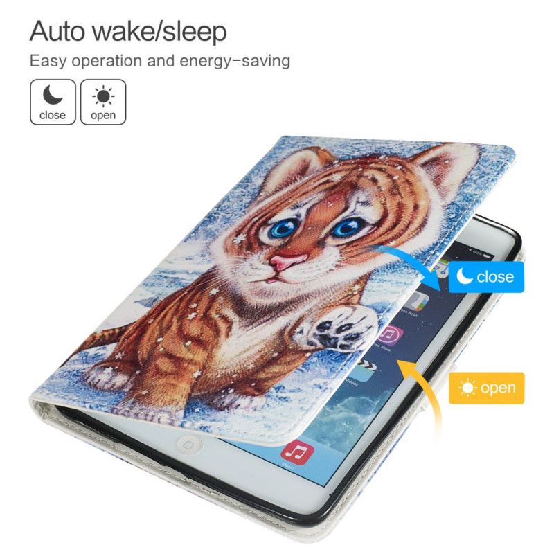 Folio Deksel for Samsung Galaxy Tab S5e Søt Tiger