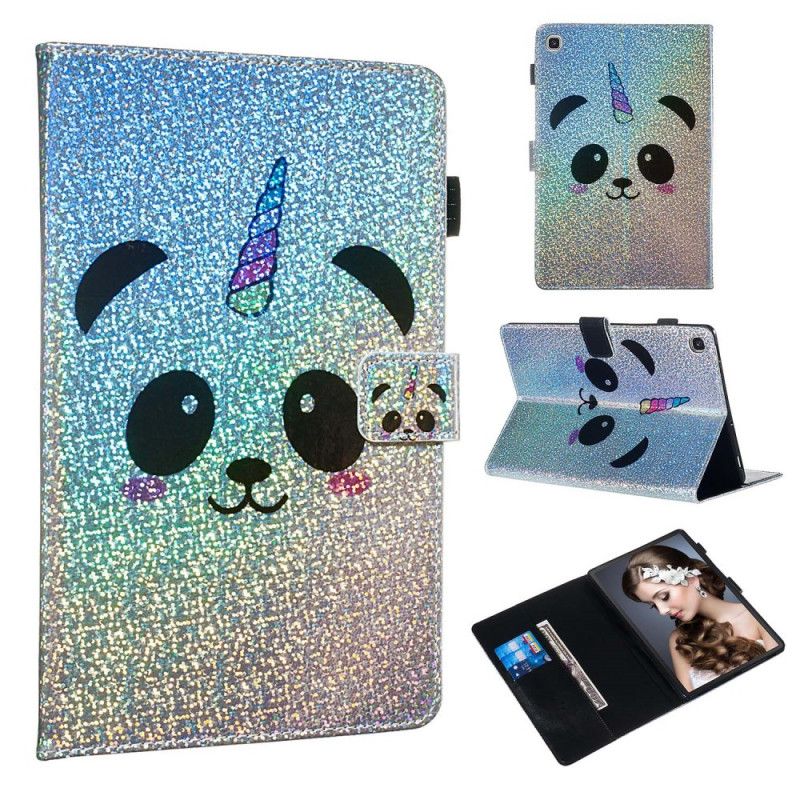 Folio Deksel Samsung Galaxy Tab S5e Glitterpanda Anti-fall