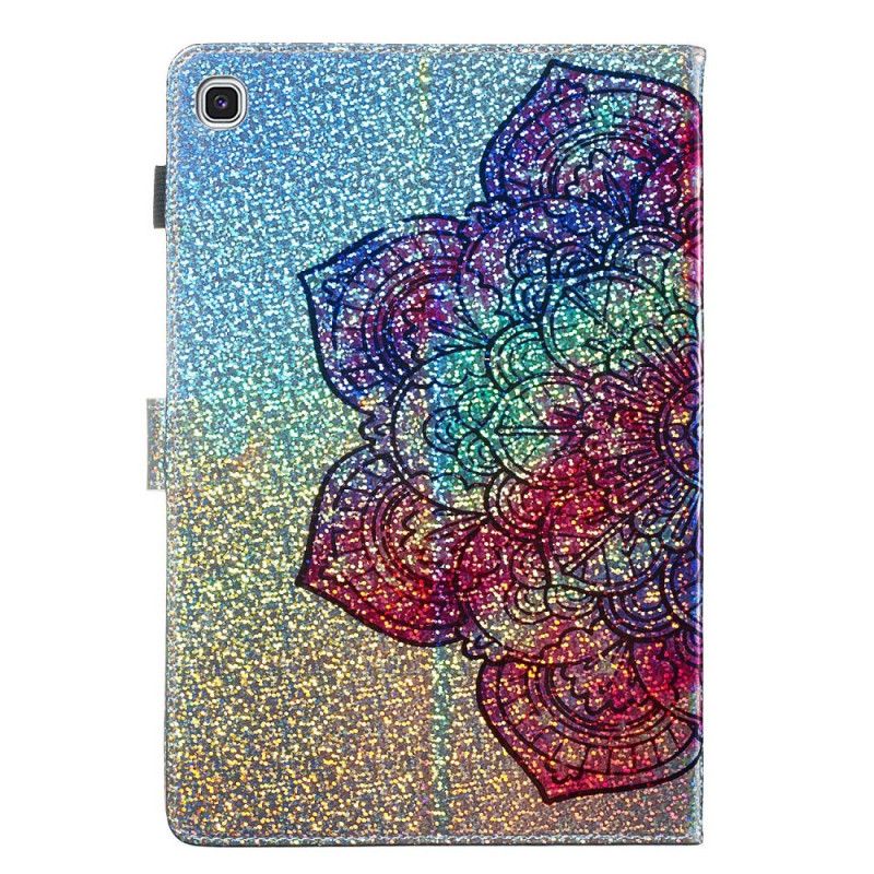 Lærdeksel Folio Deksel Samsung Galaxy Tab S5e Mobildeksel Glittermandala