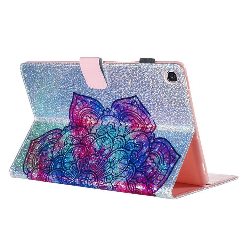 Lærdeksel Folio Deksel Samsung Galaxy Tab S5e Mobildeksel Glittermandala