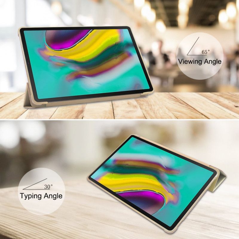 Smart Koffert Samsung Galaxy Tab S5e Rød Forsterkede Hjørner Farger