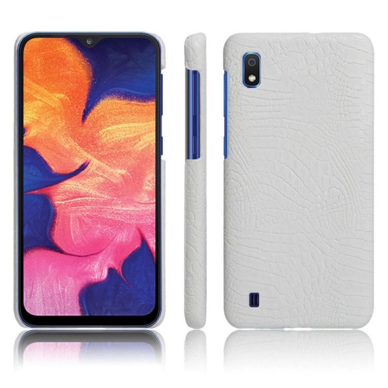 Deksel for Samsung Galaxy A10 Magenta Ksq Krokodillehudeffekt