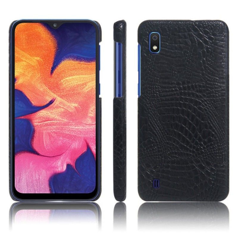 Deksel for Samsung Galaxy A10 Magenta Ksq Krokodillehudeffekt